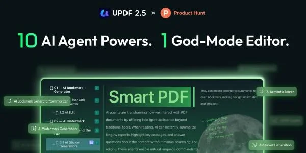 AI-Driven UPDF 2.5 Revolutionizes PDF Management, Outshining Competitors on Product Hunt