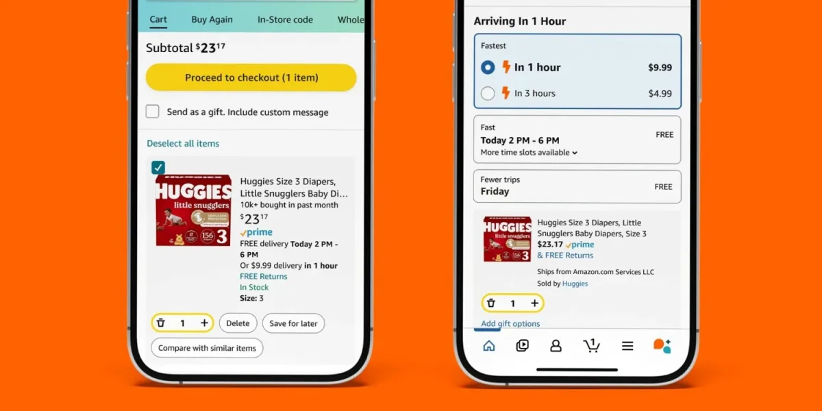 Amazon's new rapid delivery options transform shopping experience for time-strapped consumers
