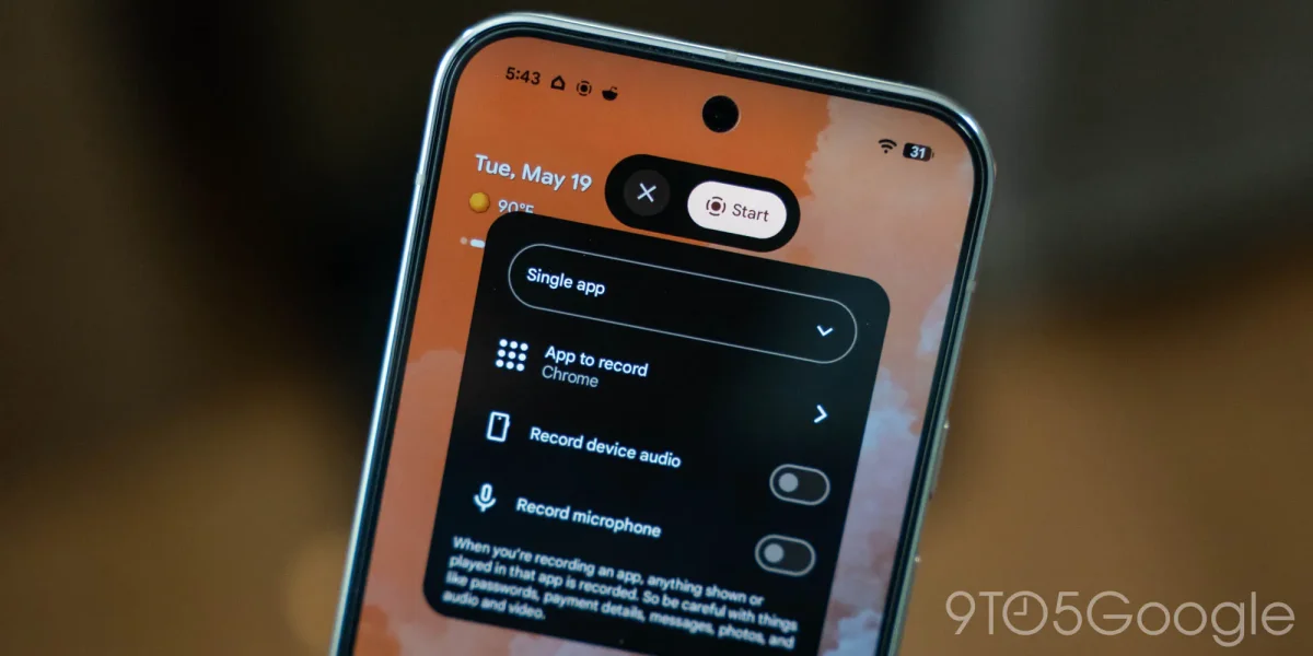 Android 17 QPR1 Beta 3 enhances user experience by preserving last-used screen recording app