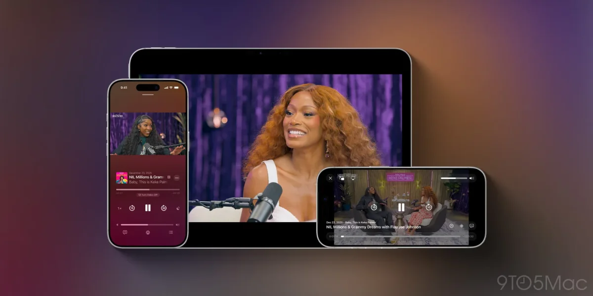 Apple Podcasts expands video offerings for iOS 26.4 users, enhancing listener engagement