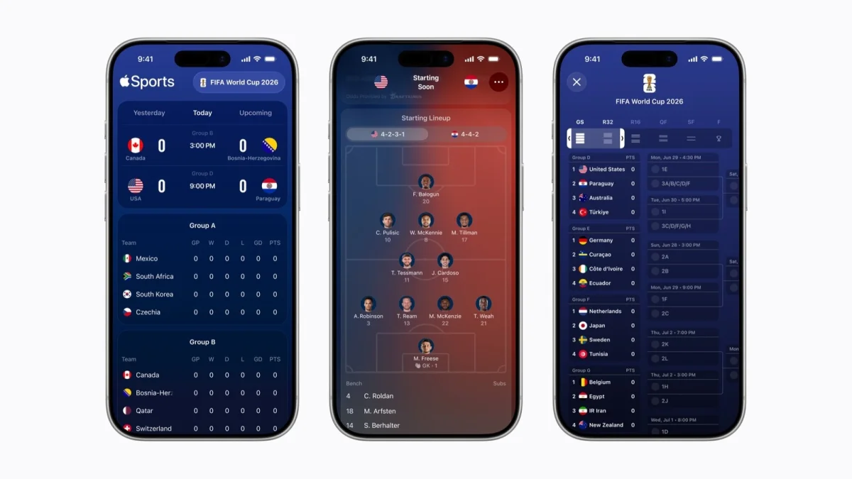 Apple Sports app's expansion to 90 markets boosts global engagement before World Cup