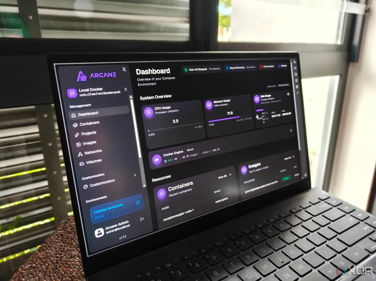 Arcane's mobile-friendly interface positions it as a strong challenger to Portainer