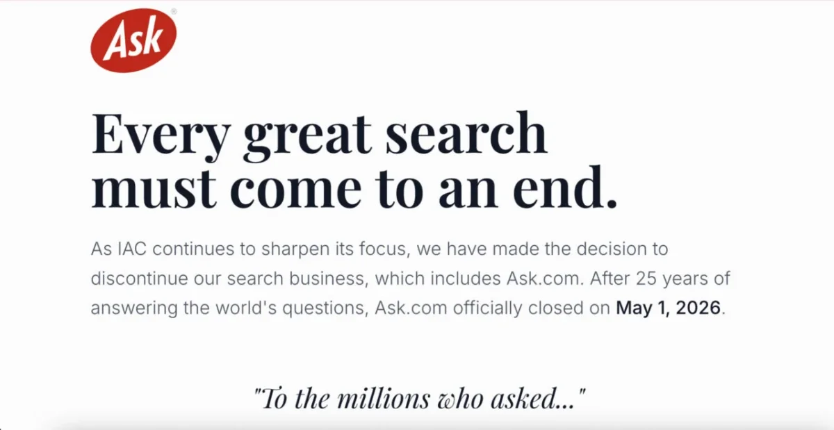 Ask.com’s Closure Signals End of an Era: What This Means for Search Engines