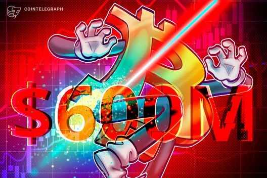 Bitcoin's slide below $60K triggers over $600M in long liquidations, affecting traders