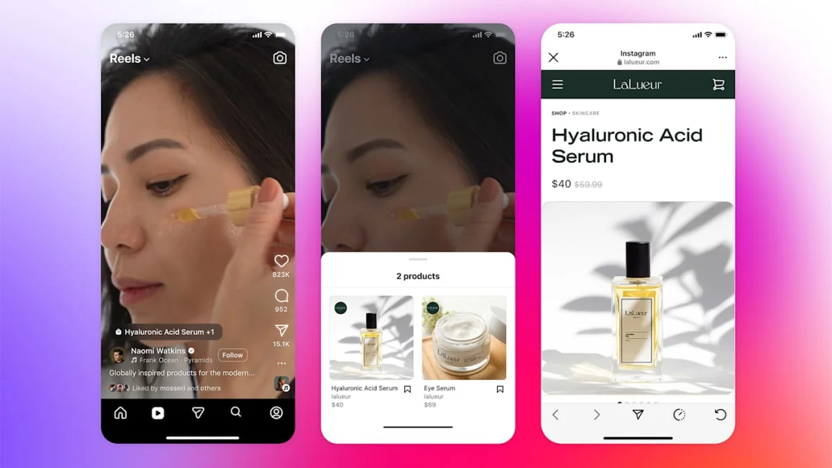 Creators gain new revenue streams as Meta integrates shopping links into Reels