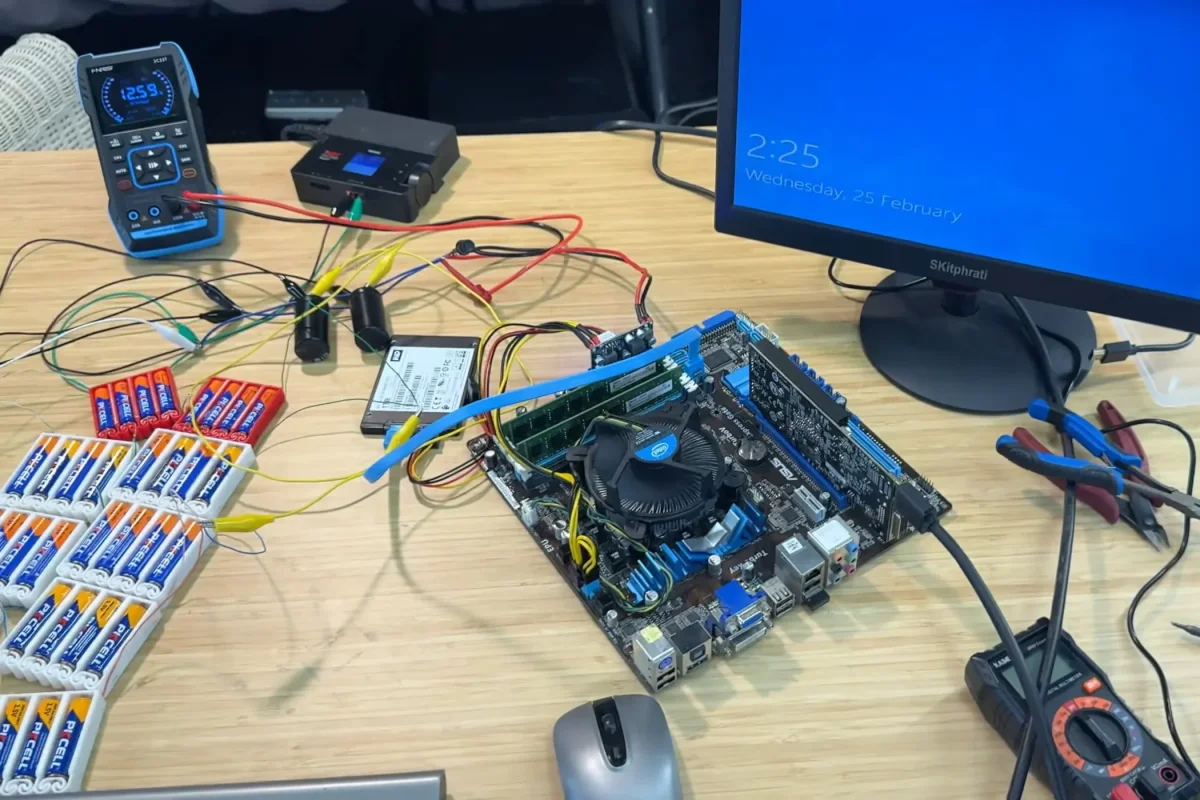 DIY Enthusiast Powers PC with AA Batteries, Surprising Longevity Achieved