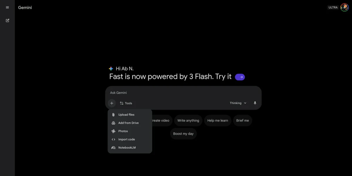 Gemini app enhances user experience with NotebookLM integration and new pro limits