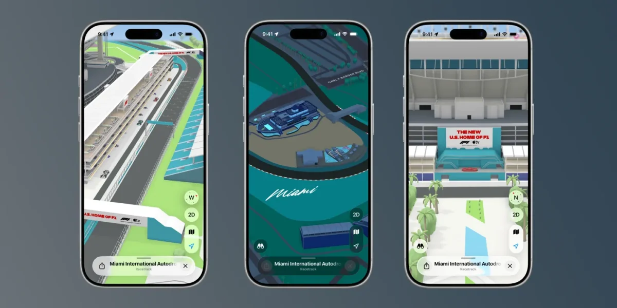 Miami Grand Prix fans gain exclusive access to immersive F1 features on Apple Maps