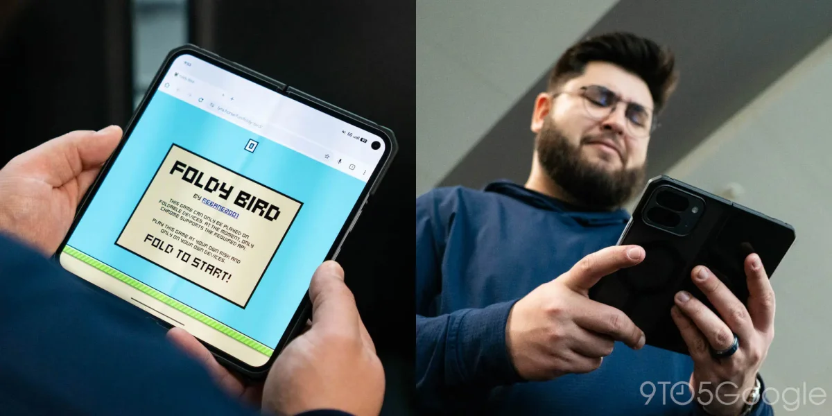 New Game 'Foldy Bird' Transforms Foldable Hinge into Nostalgic Flappy Bird Challenge