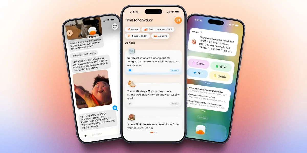 ‘Poppy’ AI Assistant Challenges Siri's Limitations with Proactive Features