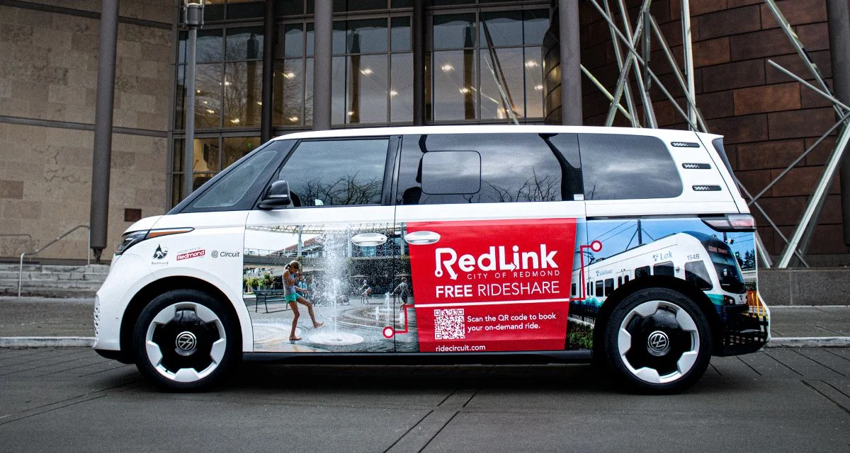 Redmond's new on-demand EV service aims to boost light rail ridership significantly