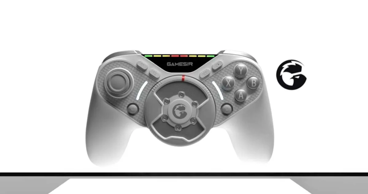 Revolutionary Game Controller Enhances Immersion with Integrated Force Feedback Wheel