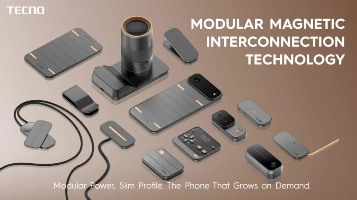 Tecno's new modular smartphone concept sets a new standard for ultra-thin design