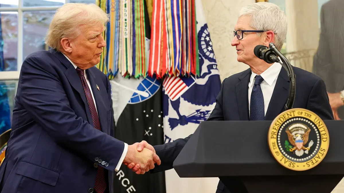 Tim Cook emphasizes manufacturing goals amid political landscape shift with Trump