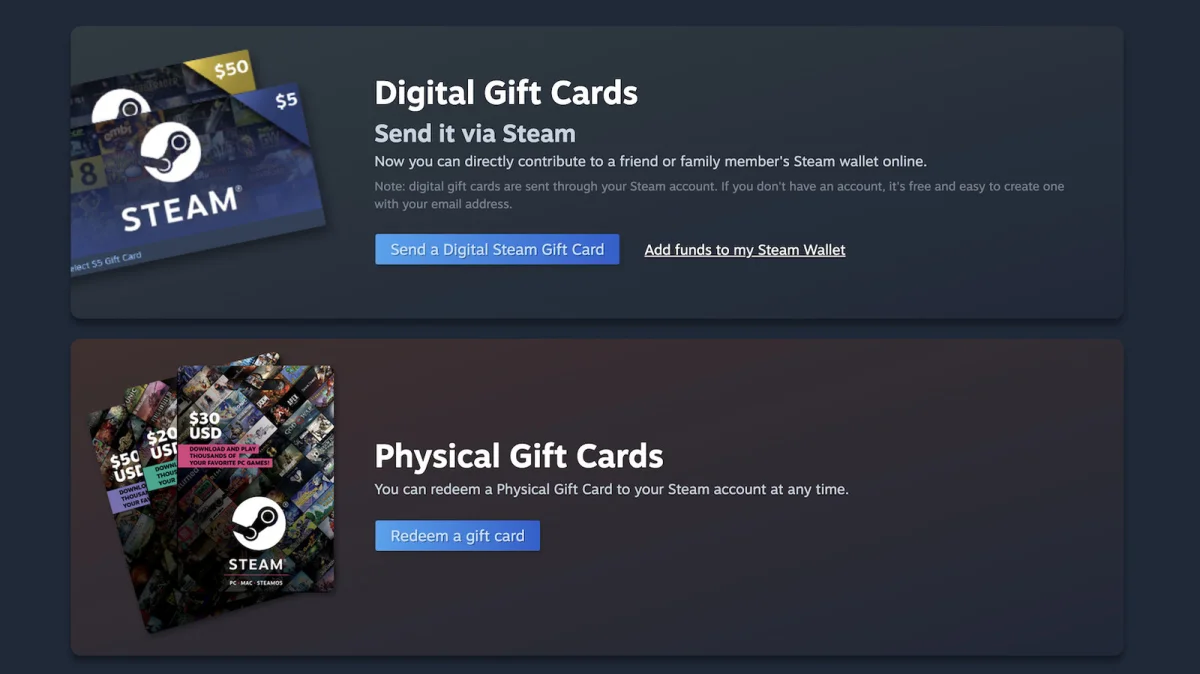 Valve shifts focus to digital gift options, leaving scammers behind as physical cards vanish