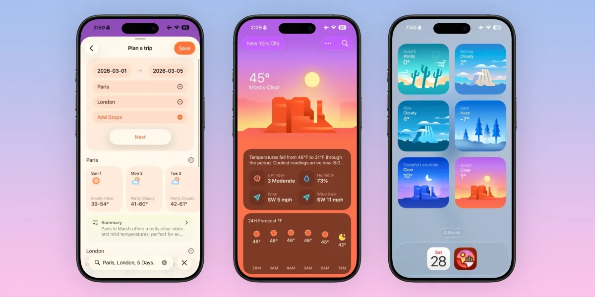 Weather Mini App Transforms Travel Planning with Stunning Design and Smart Forecasts