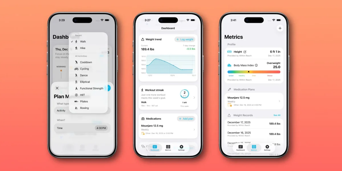 ‘Within Reach’ empowers users with personalized weight loss tracking tools